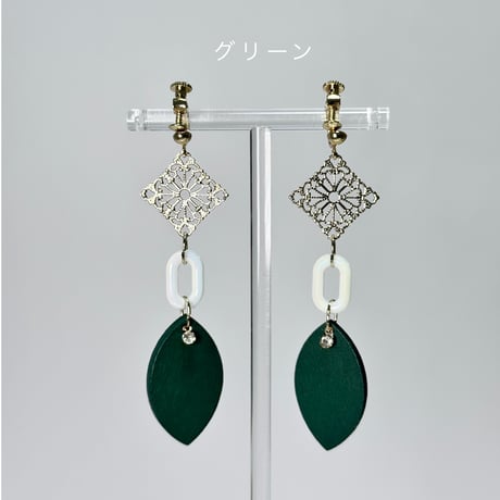 透かしゴールド×ウッドリーフ