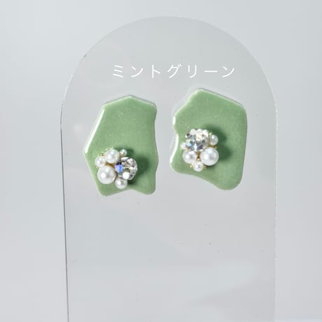 カラータイル×ビジュー