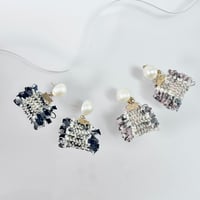 パール×ツイードフリンジミックス