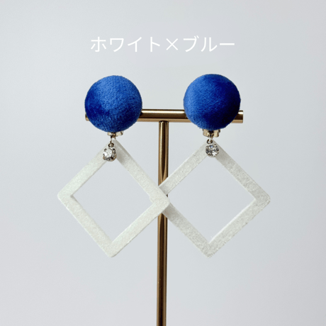 ベロア×スウェードスクエア