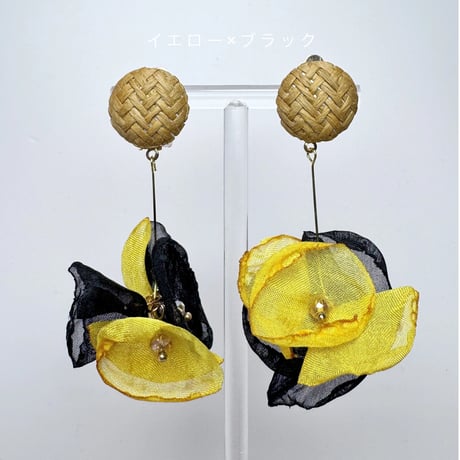【新色】ラタン×花びらシフォンミックス