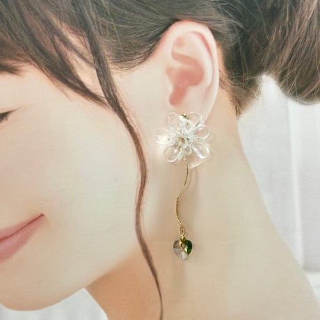 アクリル花びら×ハート