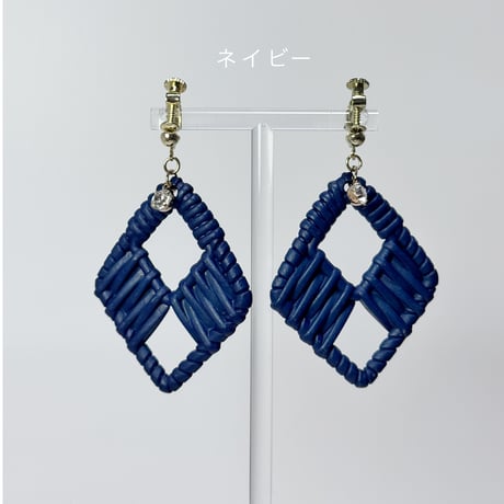 ラタン風カラフルピアス＆イヤリング