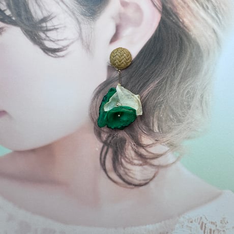 ラタン×花びらシフォンミックス