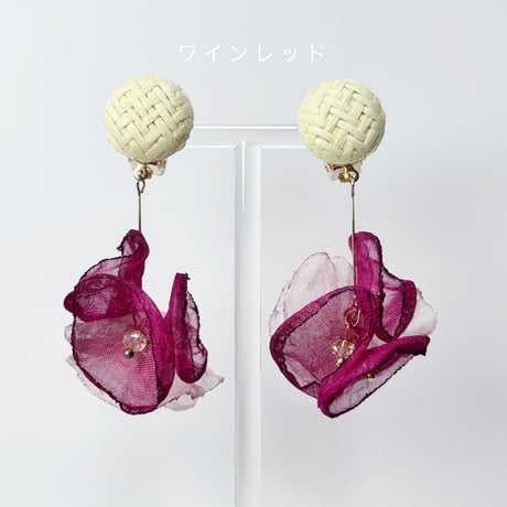 ラタン×花びらシフォンミックス