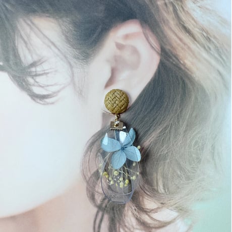 （春夏）紫陽花水色×イエローsizukuラタン