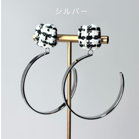 （秋冬）千鳥柄×メタルフープ