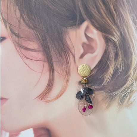 （春夏）紫陽花グレー×ピンクsizukuラタン
