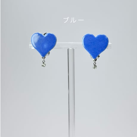 ハートタイル×ラインストーン