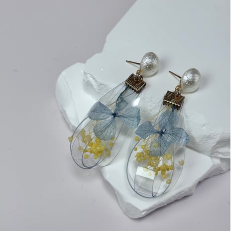 紫陽花水色×イエローsizukuパール