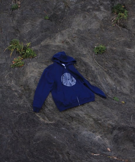 【Shin no Thought】zip hoodie "Navy"