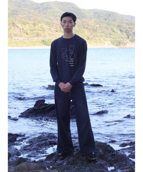 【heart】sweat "Navy"