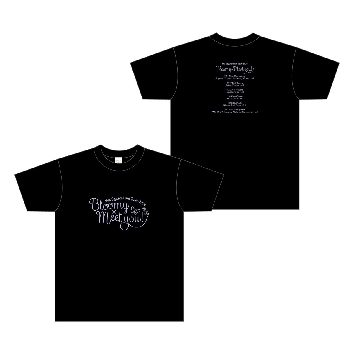 小倉唯 半袖Tシャツ LIVEグッズ WLサイズ BLACK〜