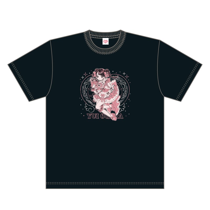 DRESS 限定Tシャツ Lサイズ ブラック／シャイニールビー ハイドレープ トロミポンチ オーバーサイズTシャツ（Tシャツ