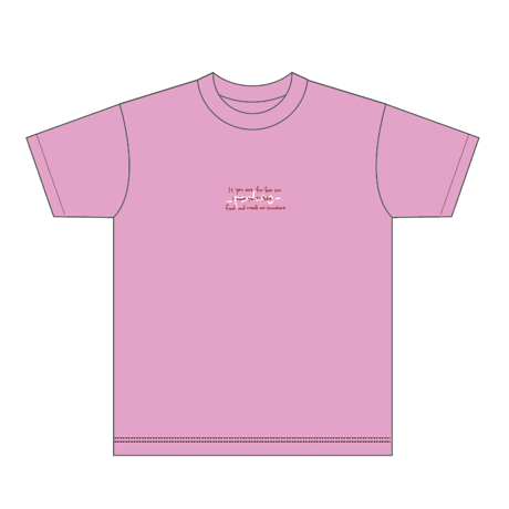 a piece of jewelry tour Tee（PINK）