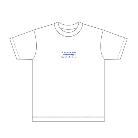 a piece of jewelry tour Tee（WHITE）