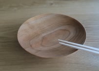 銘々皿　【樹種】チェリー【サイズ】直径122ミリ　高さ20ミリ
