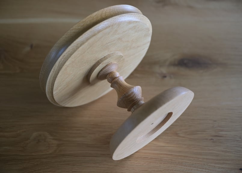 コンポート皿 b【樹種】ホワイトオーク 【サイズ】直径164ミリ