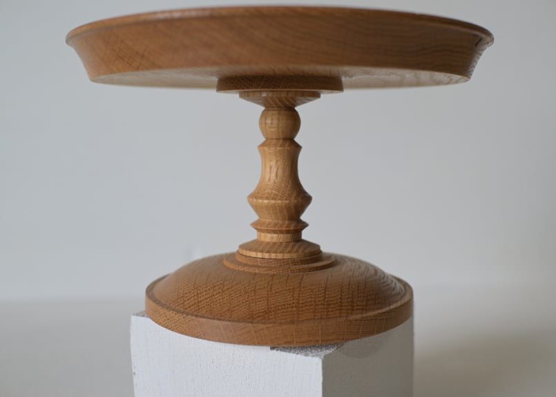 コンポート皿 d 【樹種】ホワイトオーク 【サイズ】直径180ミリ