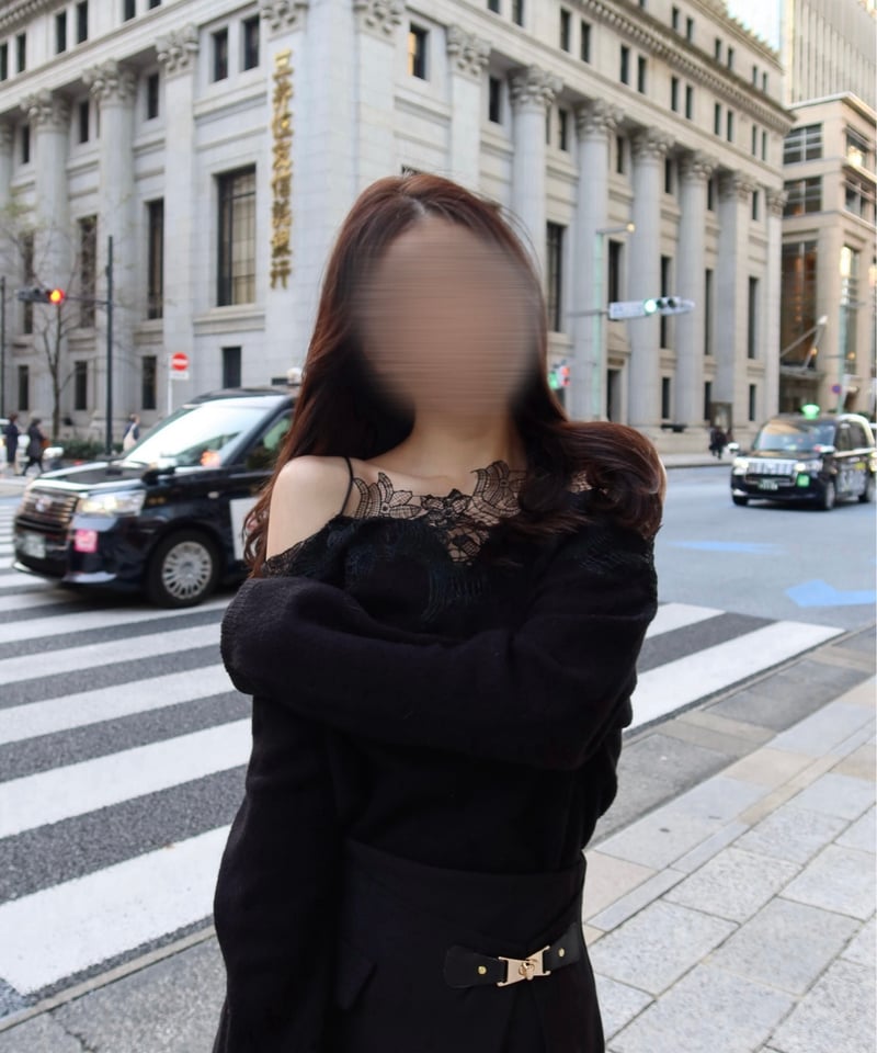 lace off shoulder knit tops［black］ | MONAMOUR