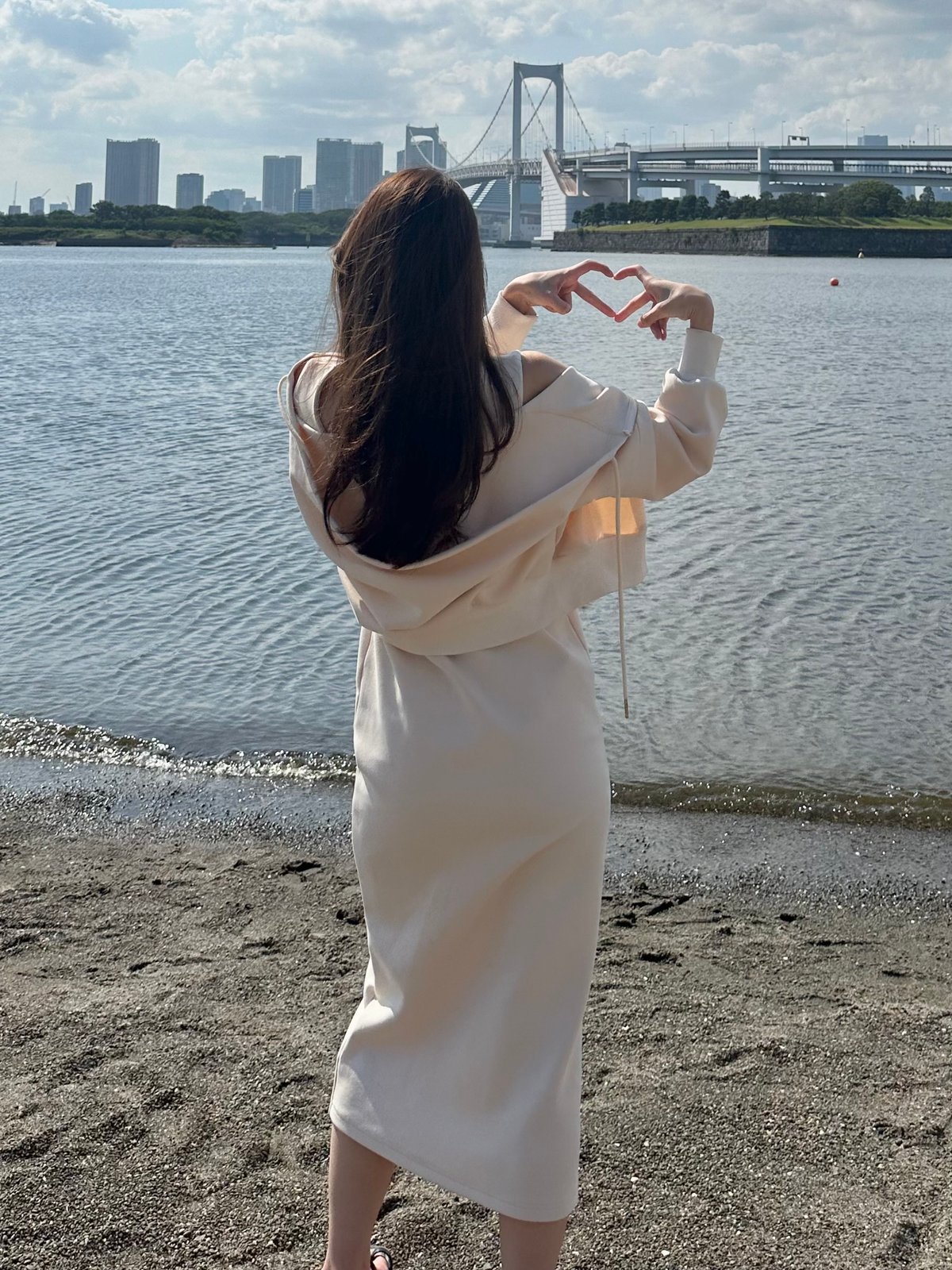 M　MONAMOUR  zip hoodie×dress set  黒 monamour モナムール zip hoodie×dress set ブラック