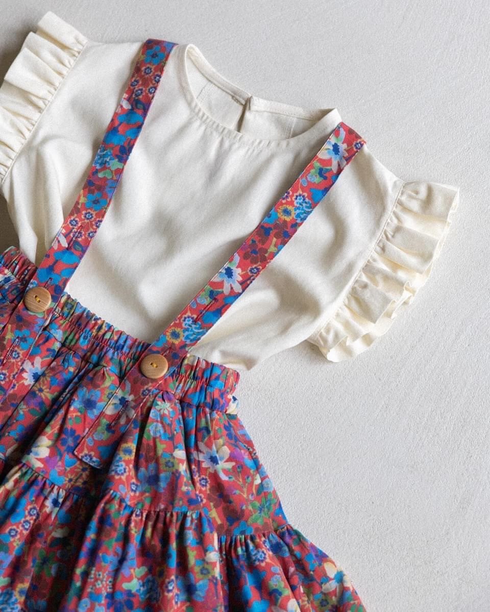 即納】【L(105-115),XL(115-125)】Tropical skirt 【Won