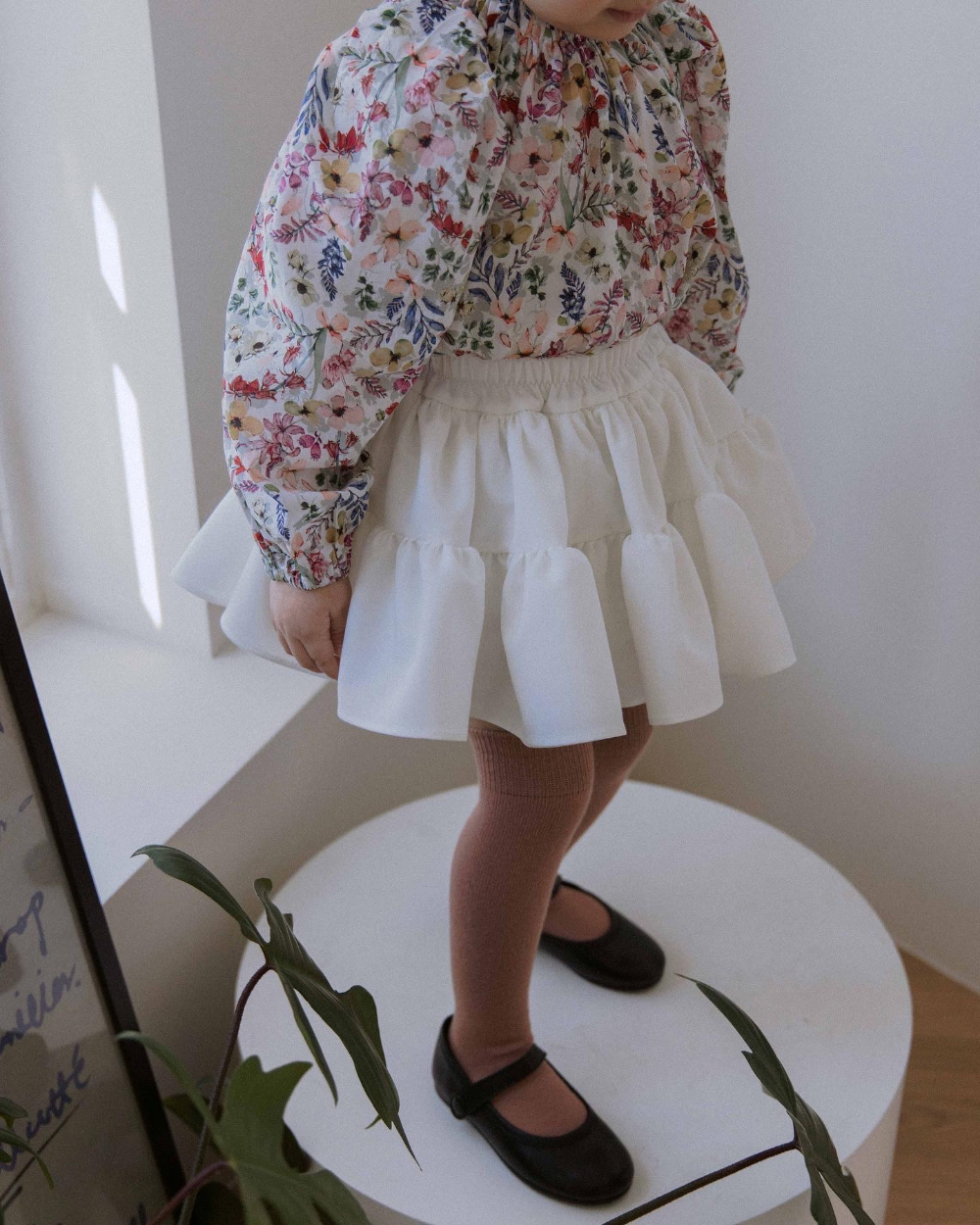即納】【M/L】Wave skirt (white) 【Wonny Ribbon】 | Ki