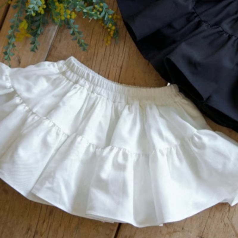 wonny ribbon llic skirt Mサイズ Wonny Ribbon【即納】(残りblack S・L) Feather skirt (bl
