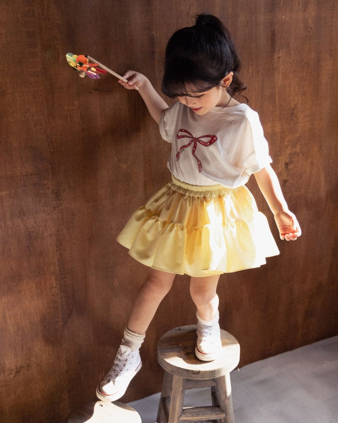 即納】【Mのみ】Wave skirt 【yellow】【Wonny Ribbon】 | Ki 即納】【Mのみ】Wave skirt 【yellow】【Wonny Ribbon】 | Ki