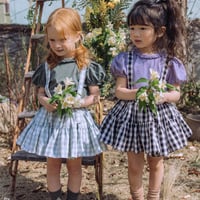 即納】【creamy purple/light brwon】Julie skirt 【Won