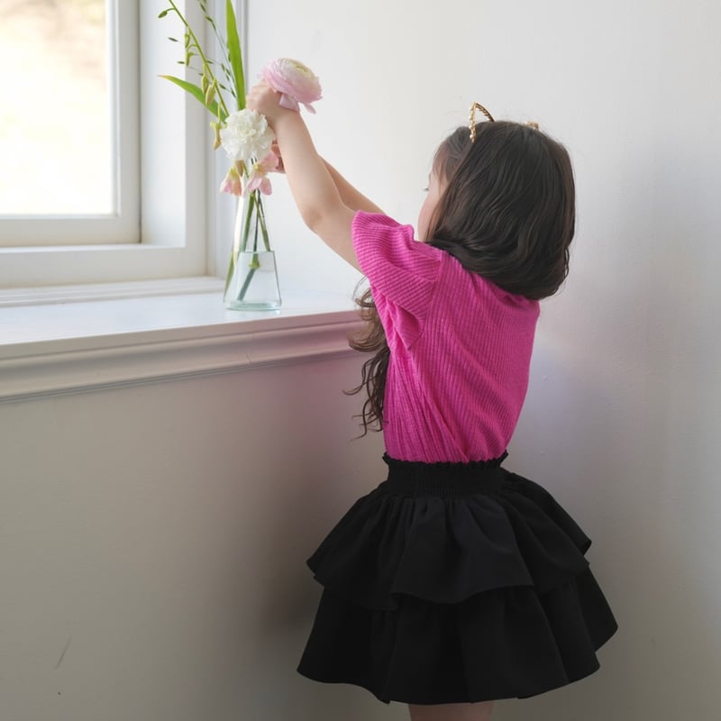 スカート bloom skirt Blooming jacquard skirt (Blue gray) – Audire