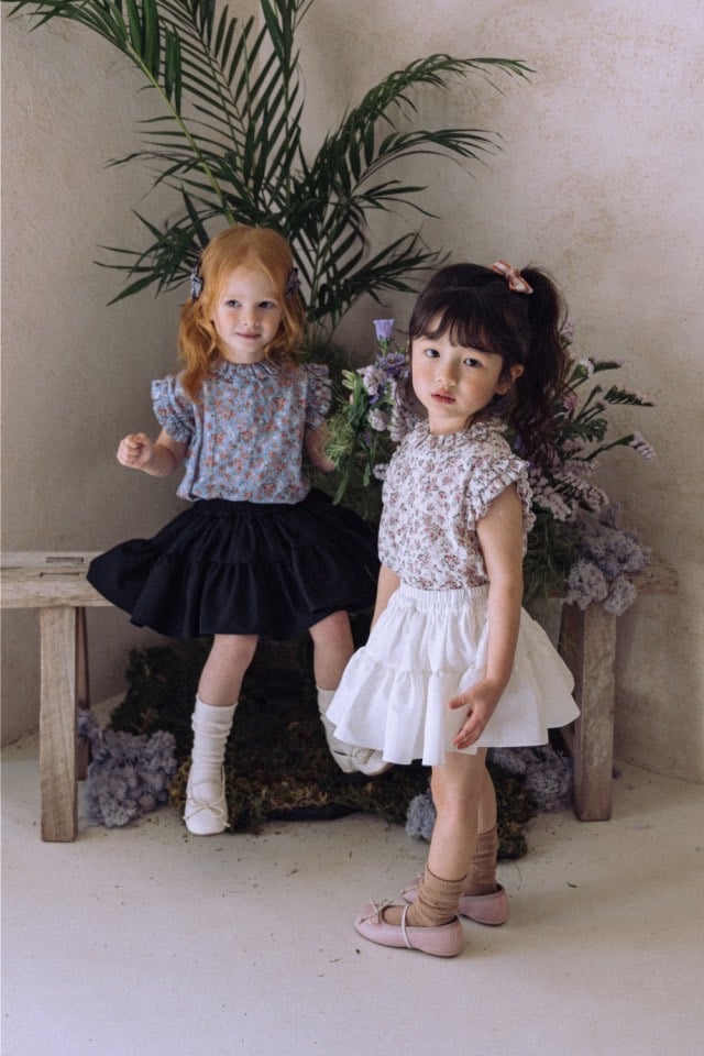 即納】【M/L】Wave skirt (white) 【Wonny Ribbon】 | Ki