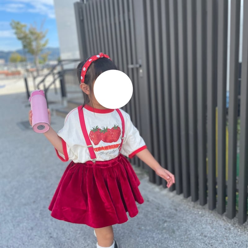 即納】【red/S,M,L】【black/S】Velvet skirt【Wonny Ribb