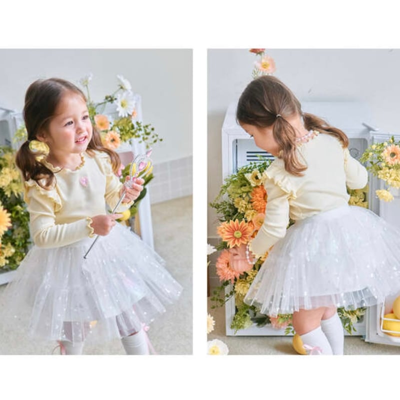 即納】【whiteS,pinkLのみ】Bonbon Tutu Skirt【kiang】 |