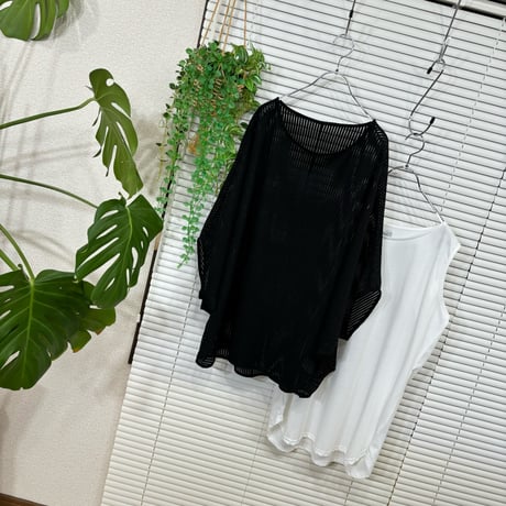 2606-1049】A'lmarl】黒◇ドライタッチ ドルマンPo＆タンクトップセット税込6390