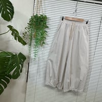2606-0014】ナチュラル◇薄手ストレッチツイル バルーンサルエルPt税込4950