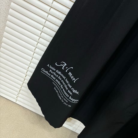 2606-1070】A'lmarl】黒◇接触冷感 異素材切替ワンピ税込7490