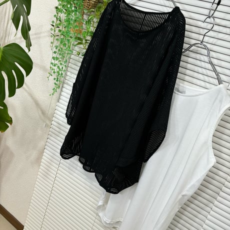 2606-1049】A'lmarl】黒◇ドライタッチ ドルマンPo＆タンクトップセット税込6390