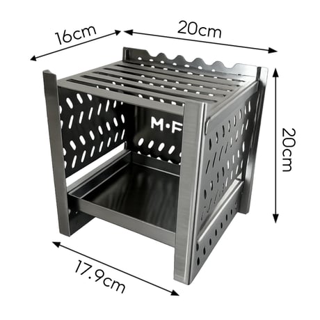 ステンレス製組立て式BBQグリル