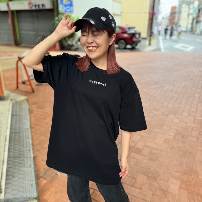 酔っぱらいTシャツ（ブラック） | 小さい町の赤ちょうちん