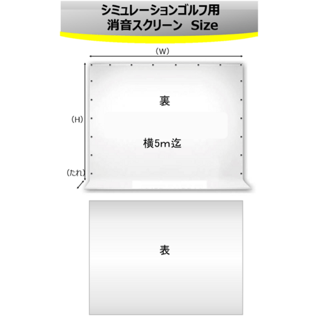 消音スクリーン２枚・5M迄