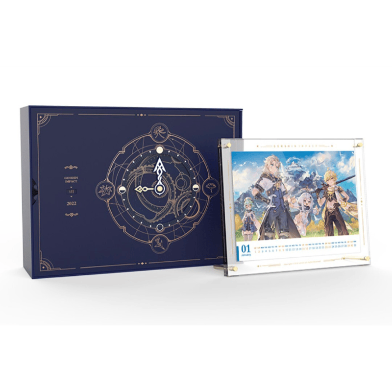 原神 星願時紀 2022年度 カレンダー 原神 星願時紀 2022年 カレンダーセット カレンダー 卓上カレンダー