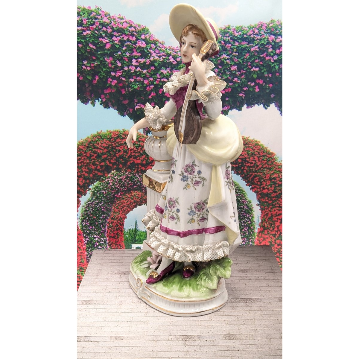 ドマン　レースドール 置物 陶器人形 陶器 人形 インテリア アンティーク 陶器のレース人形置物（ドマン）｜Yahoo!フリマ（旧PayPayフリマ）