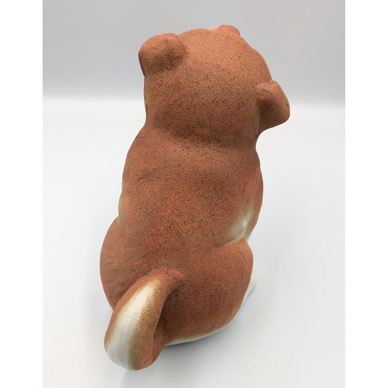 信楽焼 おすわりワンコ 6号 犬 置物 陶器 いぬ イヌ 焼物 しがらき焼