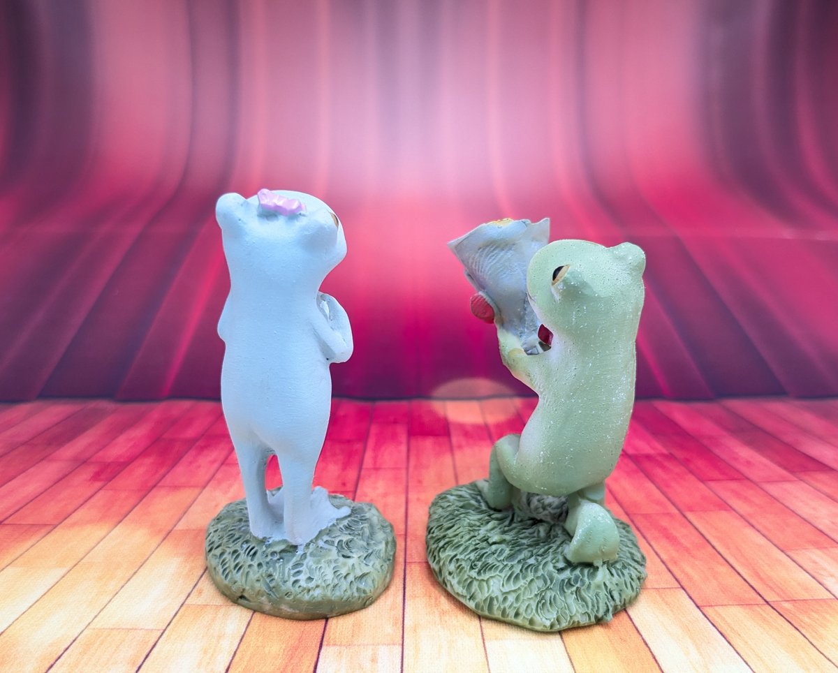 COPEAU コポー カエルの置物 花束 プロポーズ ラブレター 女の子 2種