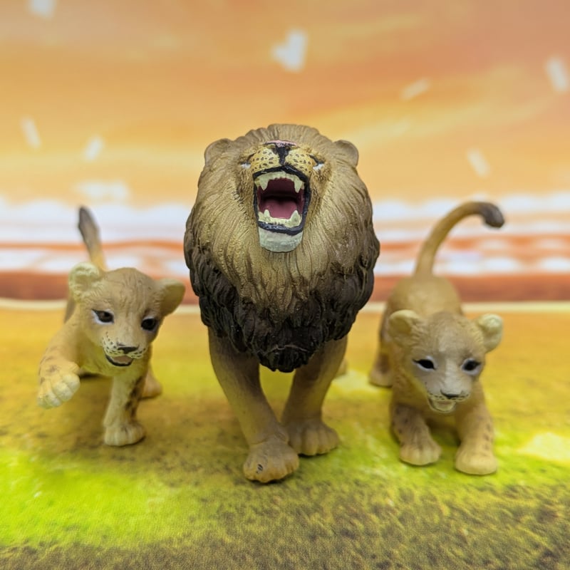 リーメント 地球まるごと！ 動物フィギュア図鑑 ライオン