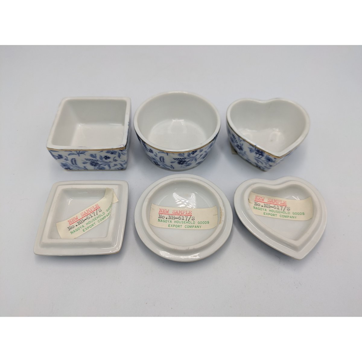 紋章の陶器製小物入れ 陶器製 小物入れ 3個セット 中 | よしつねの秘密基地