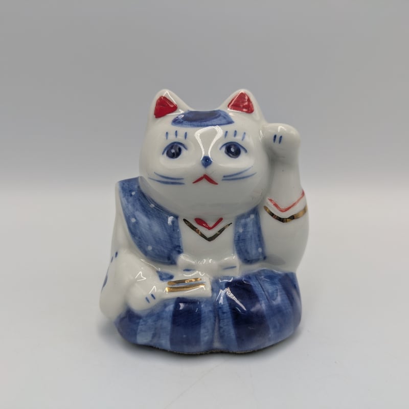 薬師窯 殿様 招き猫 縁起物 置物 インテリア | よしつねの秘密基地