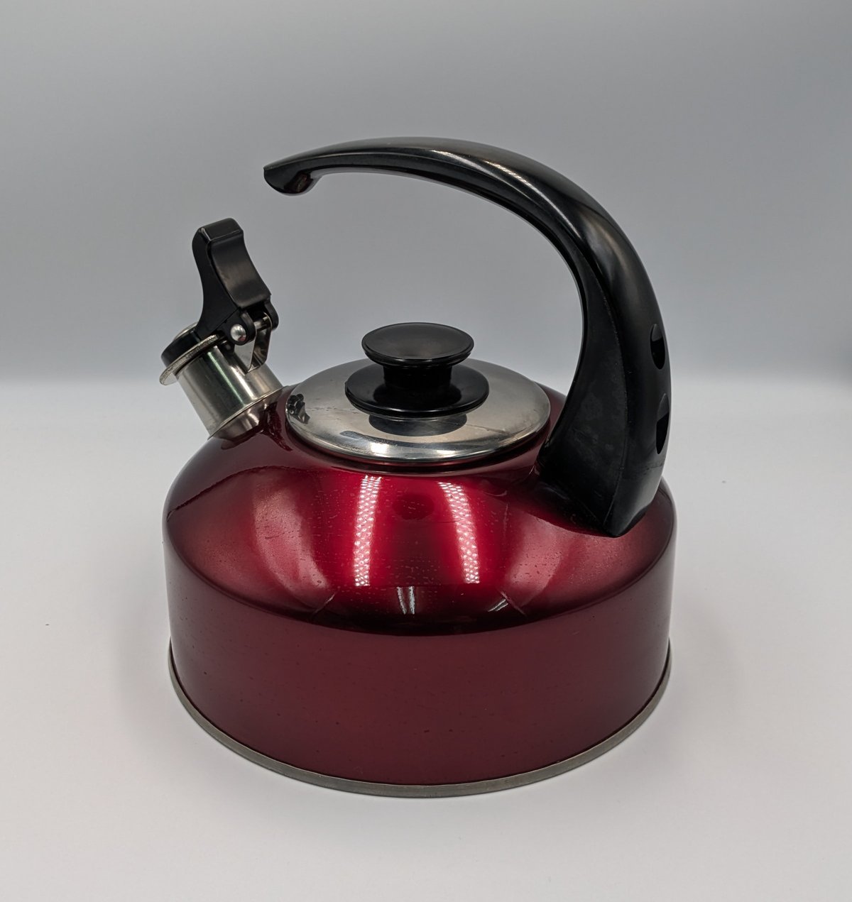 昭和レトロ　赤いやかん　笛吹ケトル 新品未使用品 笛吹きケットル わきわき 2.3l ステンレス やかん ケトル ヤカン