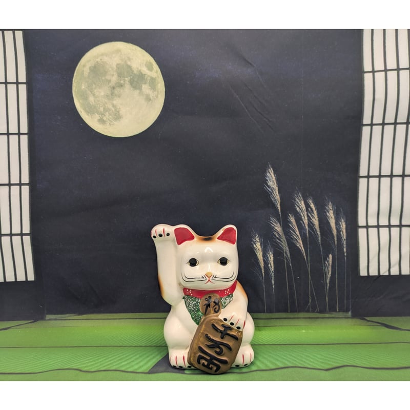 豆雛まねき猫 3段飾り ひな祭り 陶器製 ミニチュア まねきねこ 陶器製